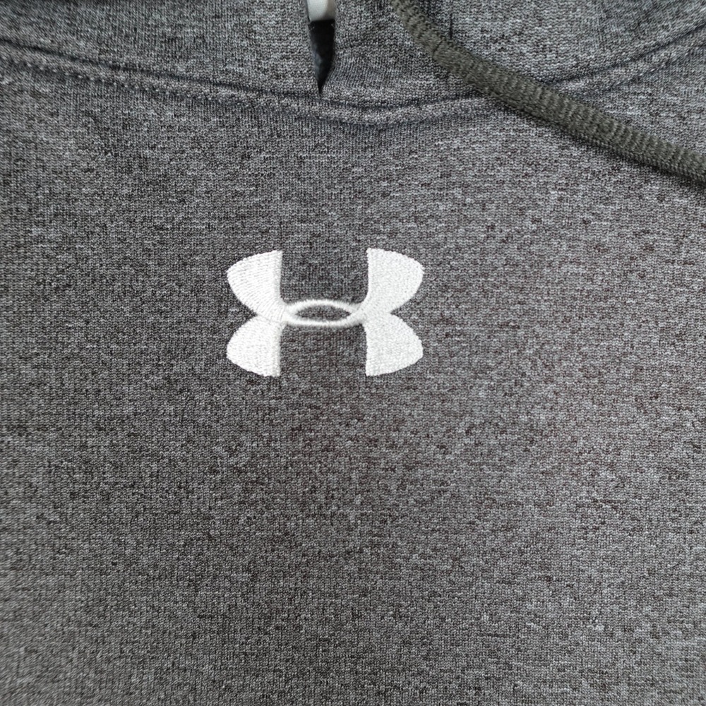 Under Armour Hoodie Mens Extra Large Gray Loose Fit Pullover Sweatshirt - Picture 2 of 9